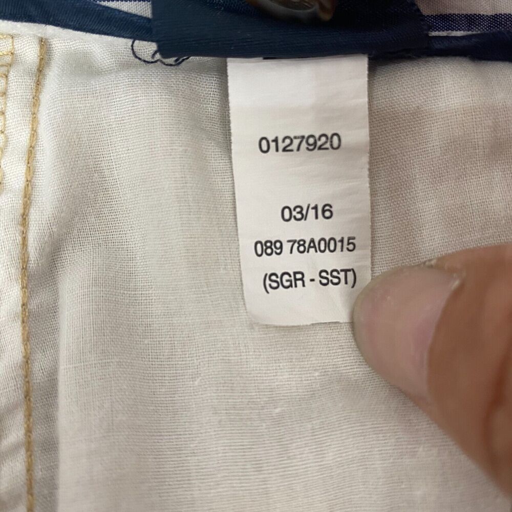 Tommy Hilfiger Pants Men's Size 36X30 Ivory Flat Front Chinos Tailored Fit - Picture 9 of 16